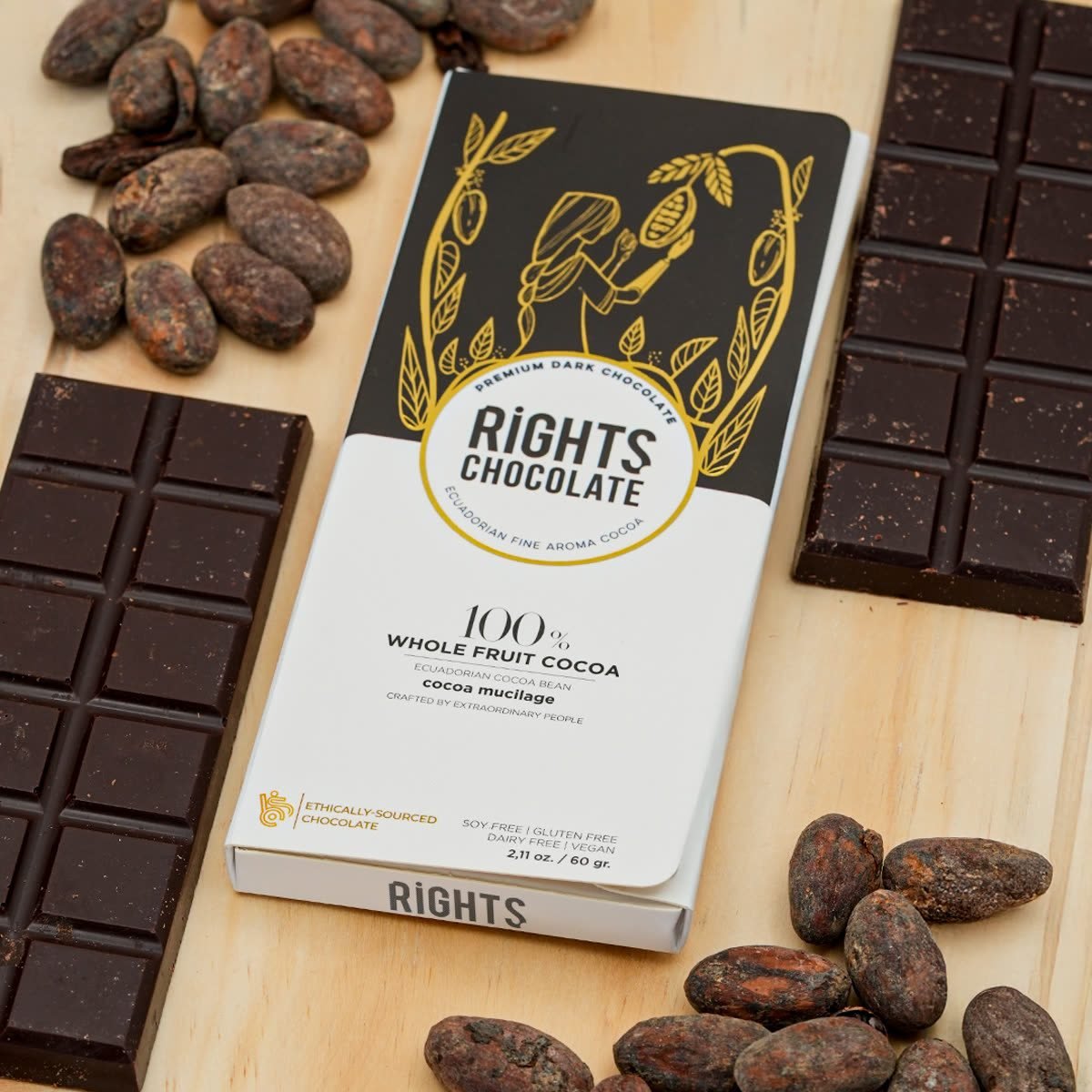 Barra Rights 100 % fruta entera con mucílago