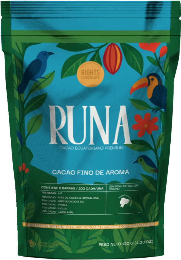 Bolsa Rights Runa Cacao, edición limitada 70 %
