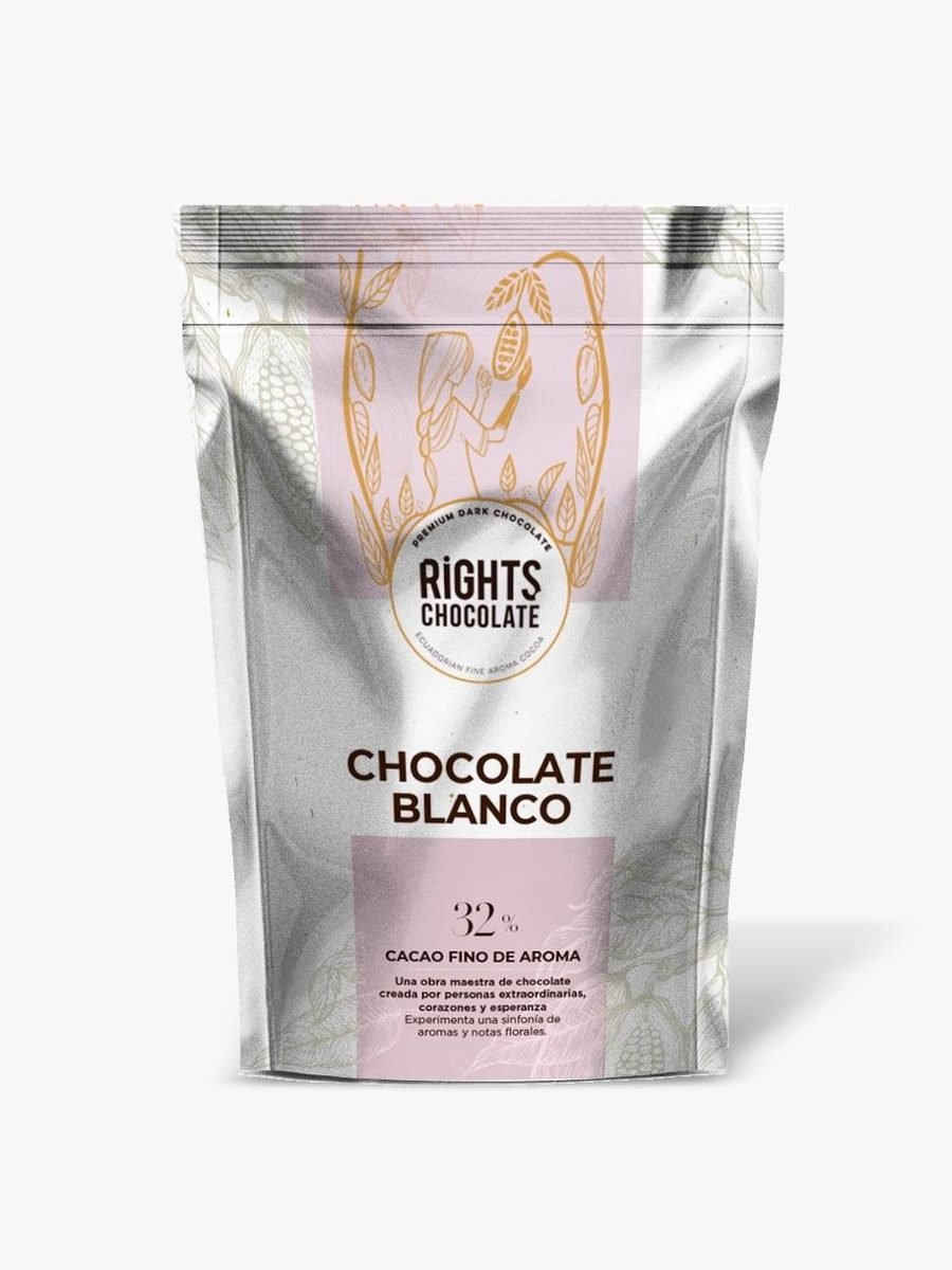 Bolsa de chocolate blanco 32 % Rights
